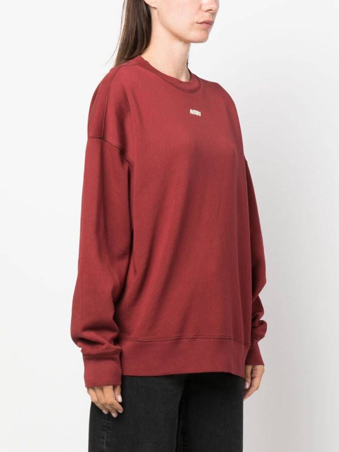 Autry Sweater met geborduurd logo Rood