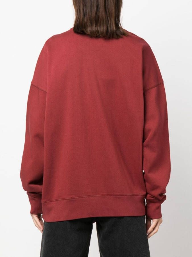 Autry Sweater met geborduurd logo Rood
