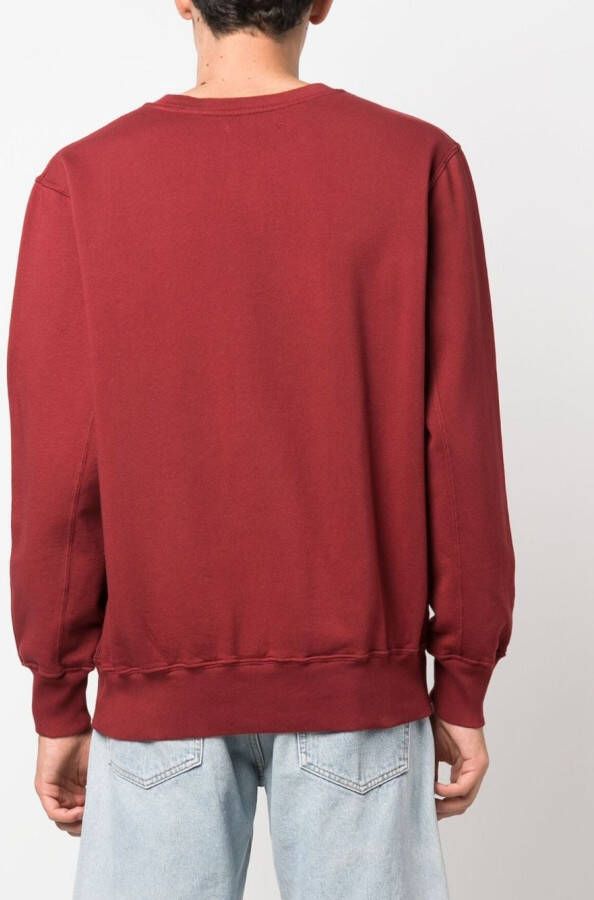 Autry Sweater met geborduurd logo Rood