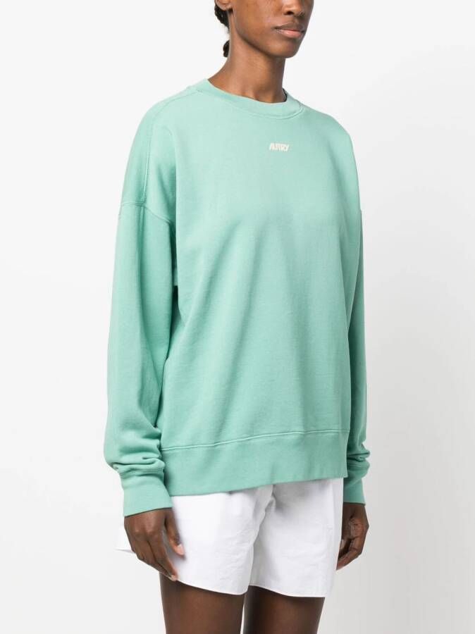 Autry Sweater met logoprint Groen