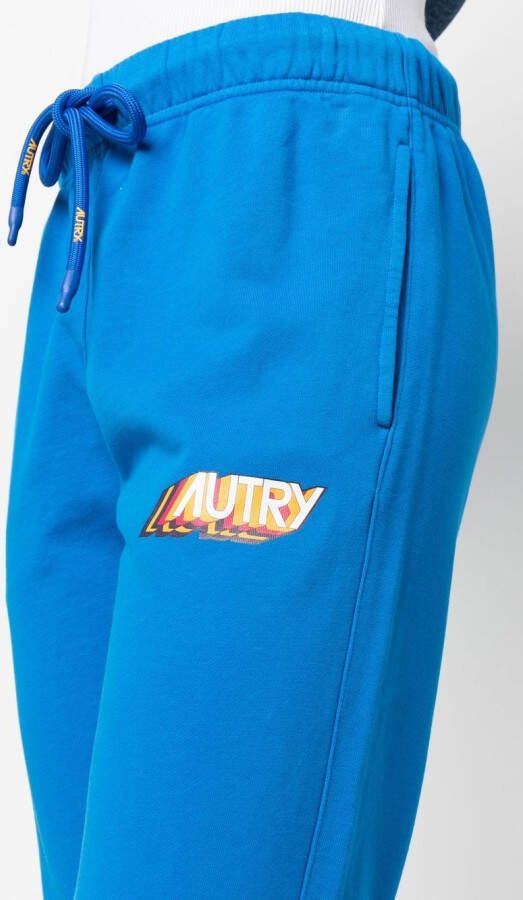 Autry Trainingsbroek met logoprint Blauw