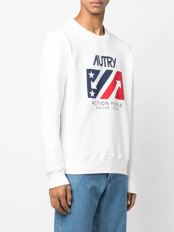Autry Sweater met logoprint Wit