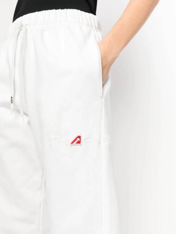 Autry Trainingsbroek met geborduurd logo Wit