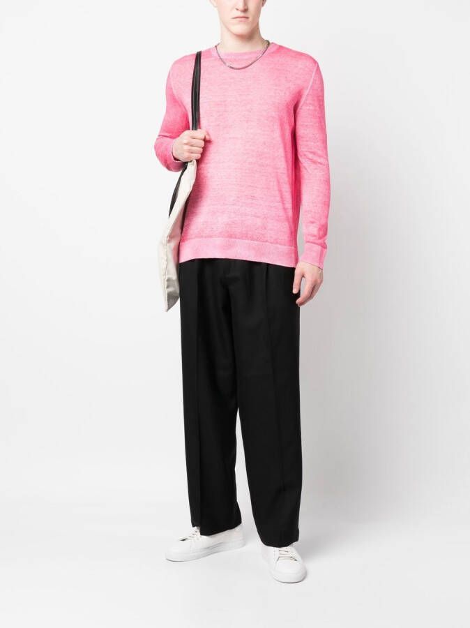 Avant Toi Sweater met ronde hals Roze