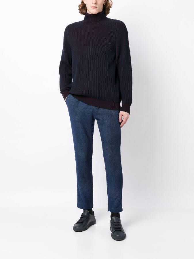 Avant Toi Broek met trekkoord Blauw