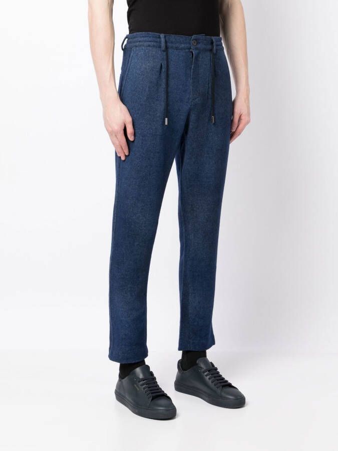 Avant Toi Broek met trekkoord Blauw