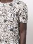 Avant Toi T-shirt met bloemenprint Beige - Thumbnail 5