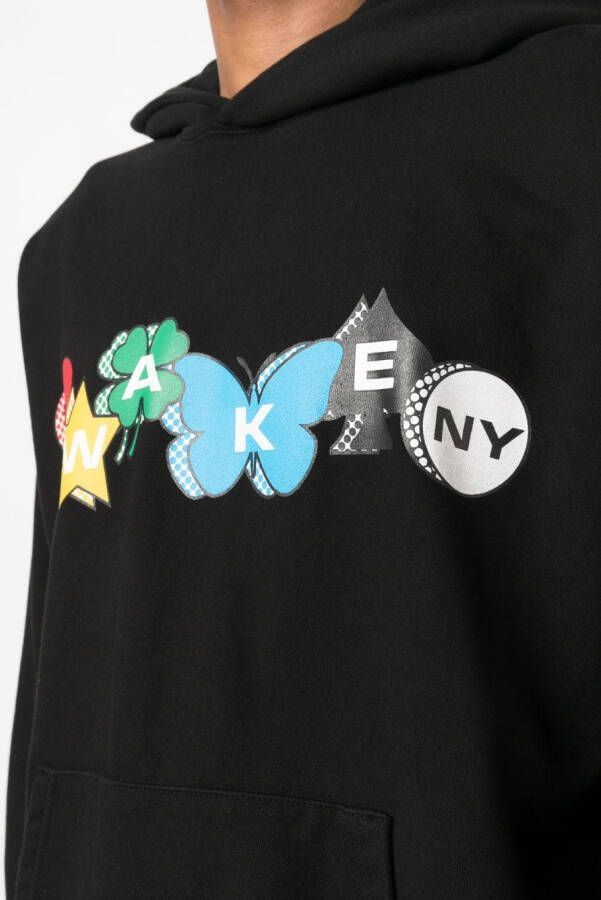 Awake NY Hoodie met logoprint Zwart