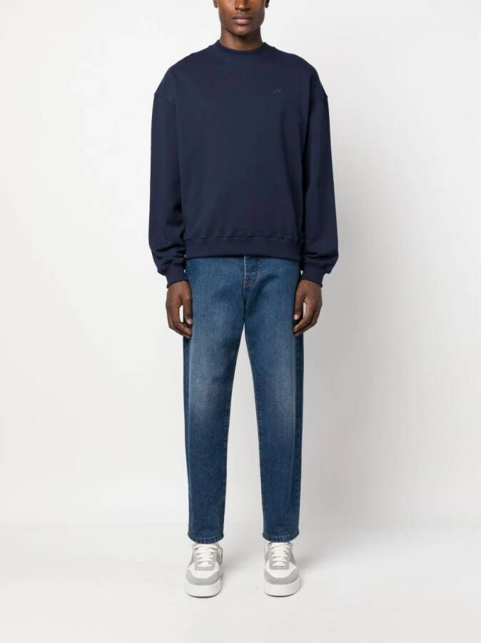 Axel Arigato Sweater met geborduurd logo Blauw