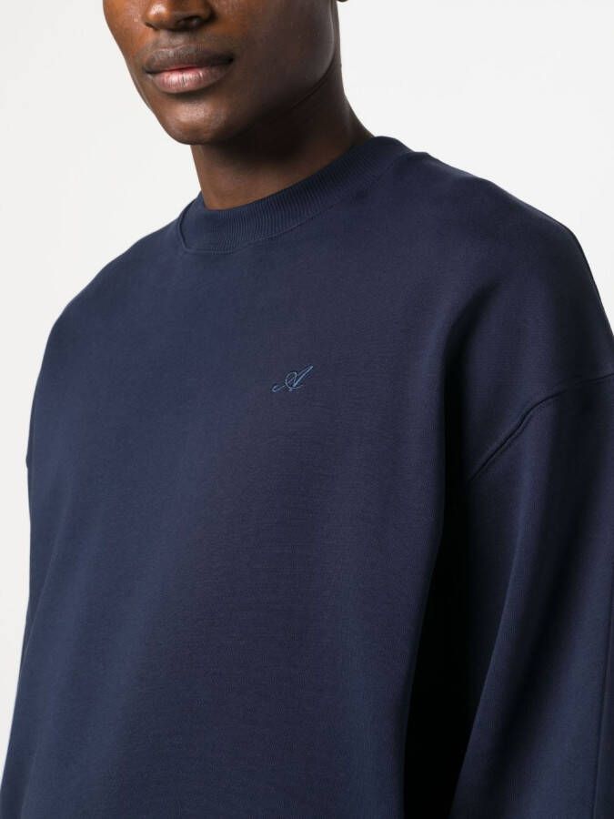 Axel Arigato Sweater met geborduurd logo Blauw