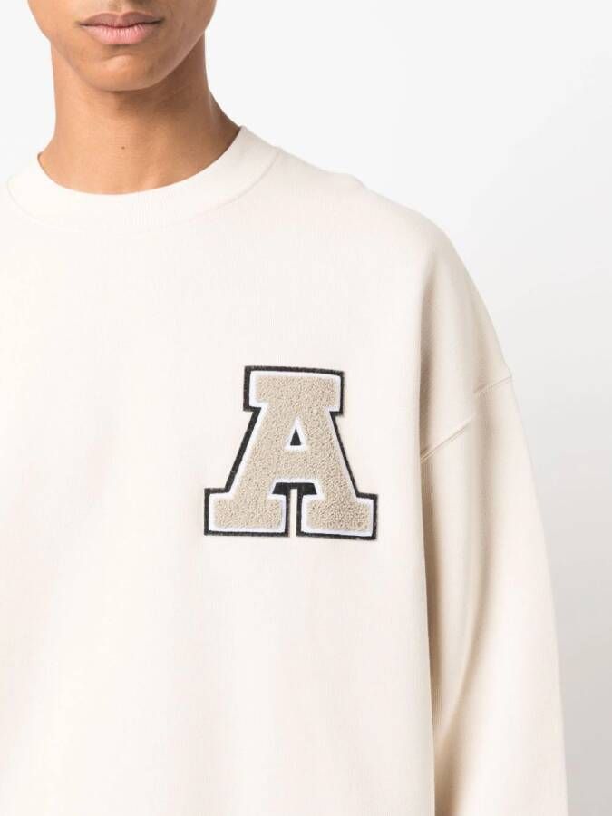 Axel Arigato Sweater met logopatch Beige
