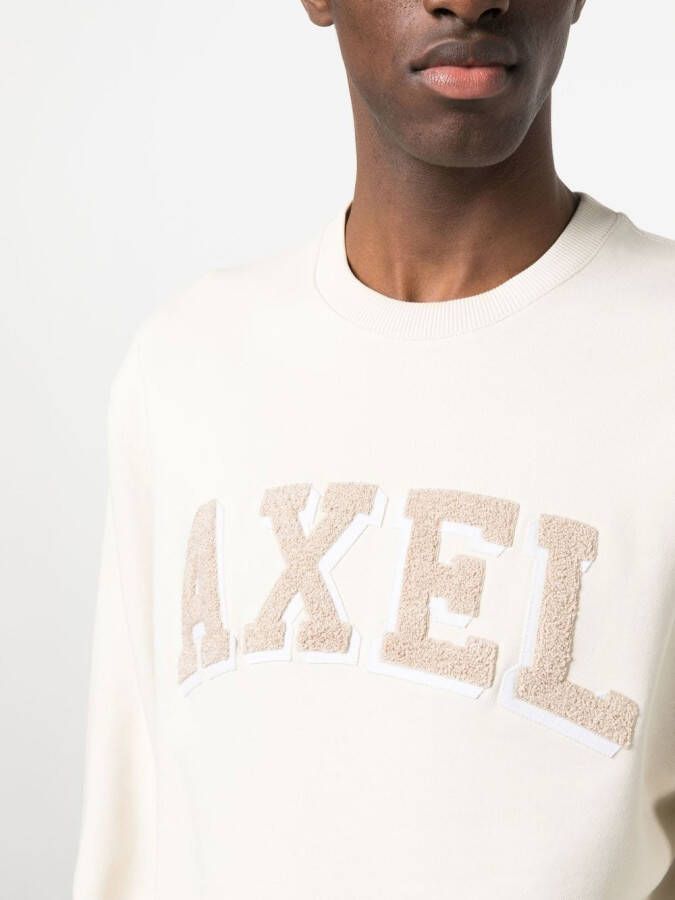 Axel Arigato Sweater met patch Beige