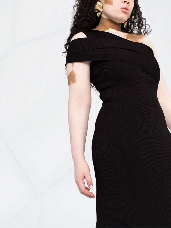 AZ FACTORY Asymmetrische jurk Zwart