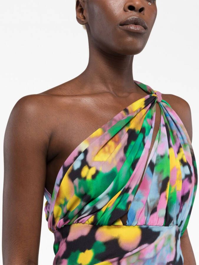 AZ FACTORY x Lutz Huelle asymmetrische mini-jurk Roze