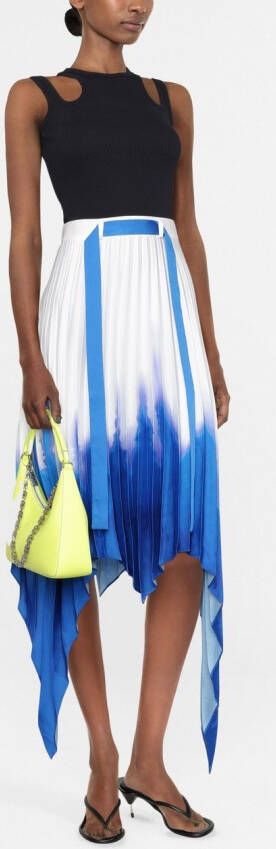 AZ FACTORY Asymmetrische plooirok Wit