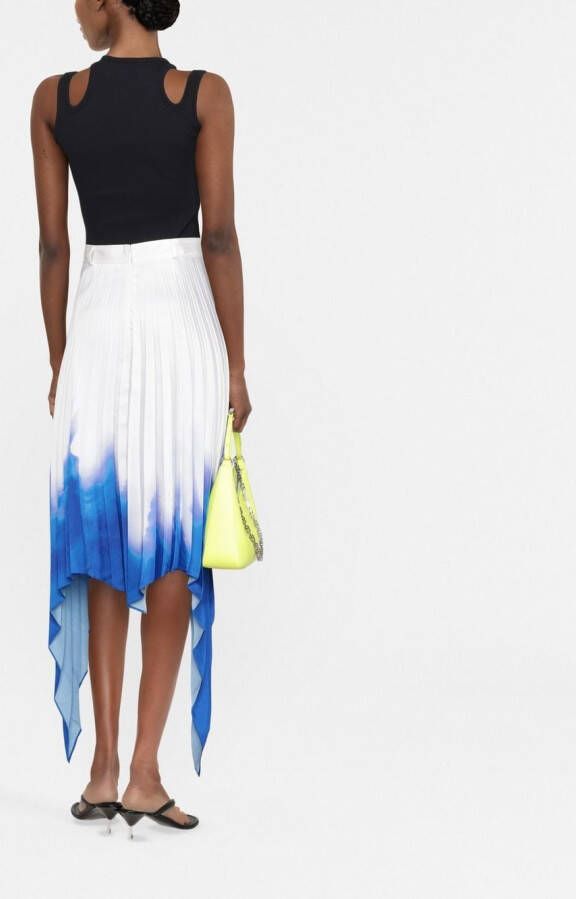 AZ FACTORY Asymmetrische plooirok Wit