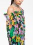 AZ FACTORY x Lutz Huelle off-shoulder jurk Blauw - Thumbnail 4