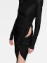 AZ FACTORY x Ester Manas asymmetrische jurk Zwart - Thumbnail 4