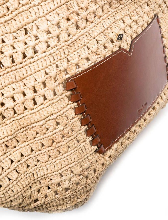 Ba&Sh Ani raffia shopper Beige