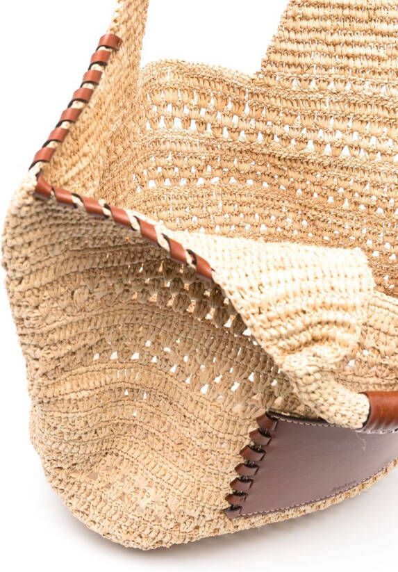 Ba&Sh Ani raffia shopper Beige