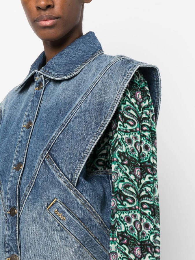 Ba&Sh Denim gilet Blauw
