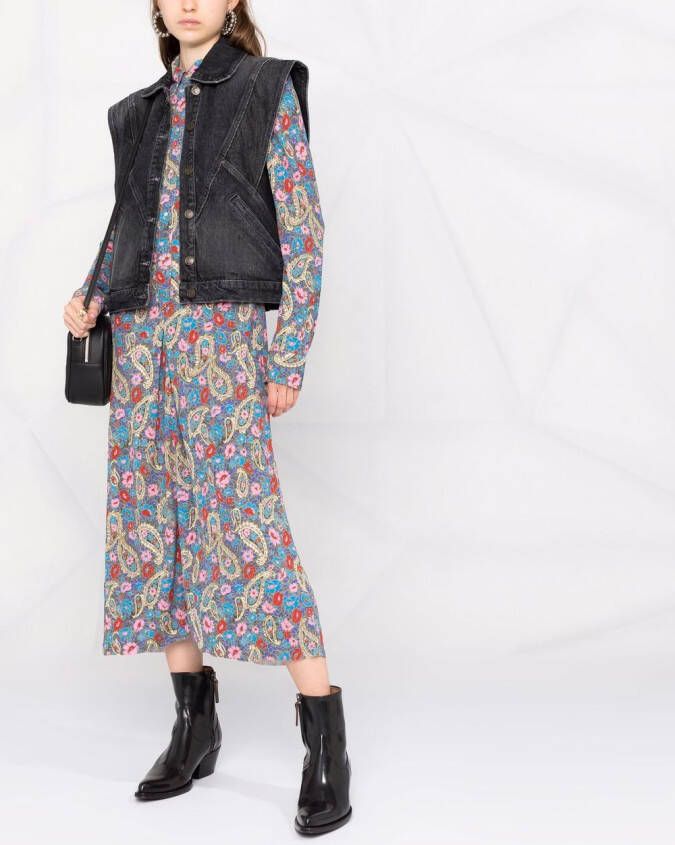 Ba&Sh Denim gilet Grijs