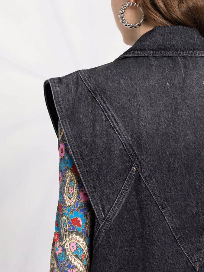 Ba&Sh Denim gilet Grijs