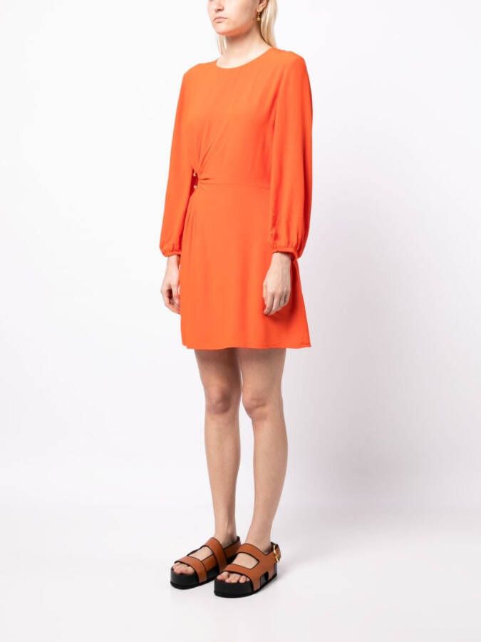 Ba&Sh Gedrapeerde mini-jurk Oranje
