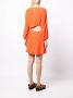 Ba&Sh Gedrapeerde mini-jurk Oranje - Thumbnail 4