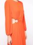 Ba&Sh Gedrapeerde mini-jurk Oranje - Thumbnail 5