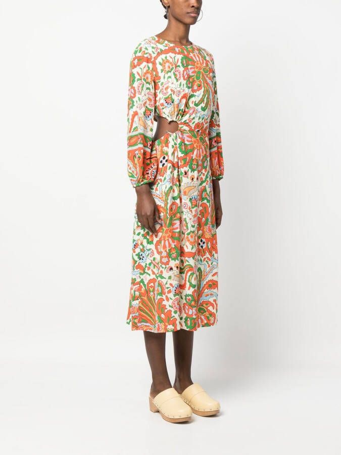 Ba&Sh Jurk met bloemenprint Beige