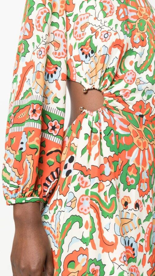 Ba&Sh Jurk met bloemenprint Beige