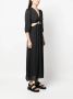 Ba&Sh Midi-jurk met V-hal Zwart - Thumbnail 3