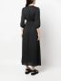 Ba&Sh Midi-jurk met V-hal Zwart - Thumbnail 4