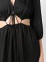 Ba&Sh Midi-jurk met V-hal Zwart - Thumbnail 5