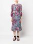 Ba&Sh Jurk met bloemenprint Blauw - Thumbnail 3