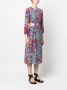 Ba&Sh Jurk met bloemenprint Blauw - Thumbnail 4