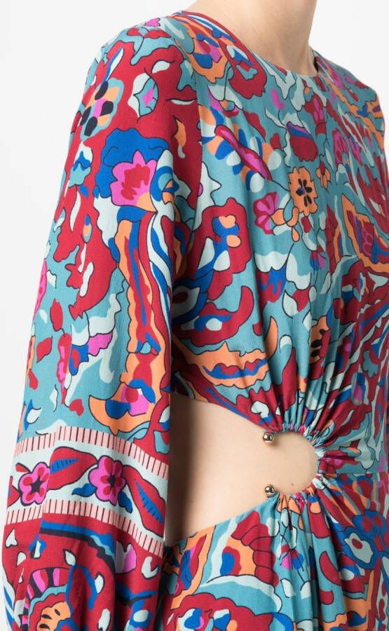 Ba&Sh Jurk met bloemenprint Blauw
