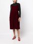 B+ab Midi-jurk met strikdetail Rood - Thumbnail 3