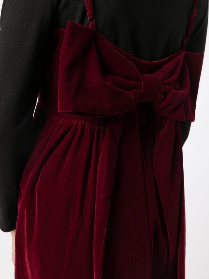 b+ab Midi-jurk met strikdetail Rood