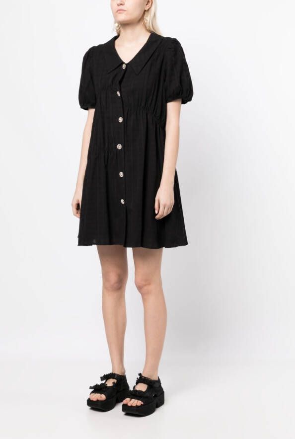 b+ab Button-down jurk Zwart