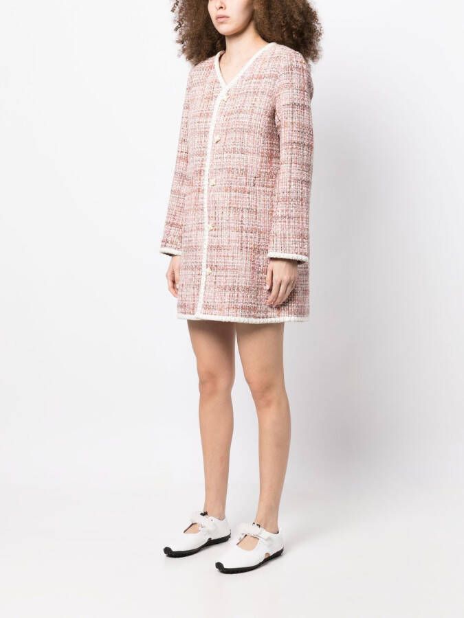 b+ab Button-down mini-jurk Roze