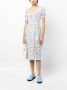 B+ab Midi-jurk met bloemenprint Wit - Thumbnail 2