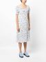 B+ab Midi-jurk met bloemenprint Wit - Thumbnail 3