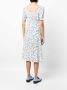 B+ab Midi-jurk met bloemenprint Wit - Thumbnail 4