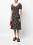 B+ab Midi-jurk met bloemenprint Zwart - Thumbnail 2