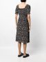 B+ab Midi-jurk met bloemenprint Zwart - Thumbnail 4