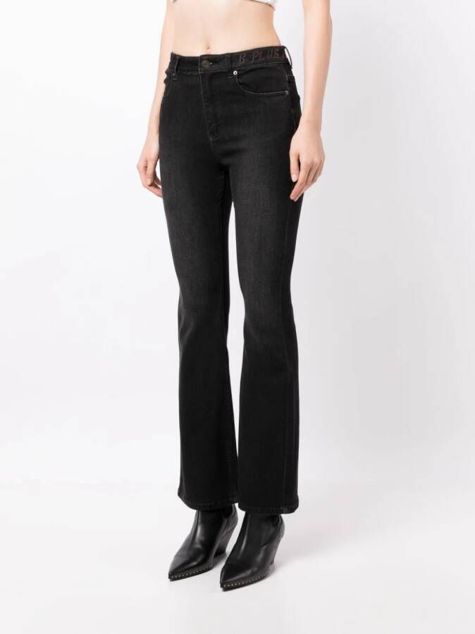 b+ab Flared jeans Zwart
