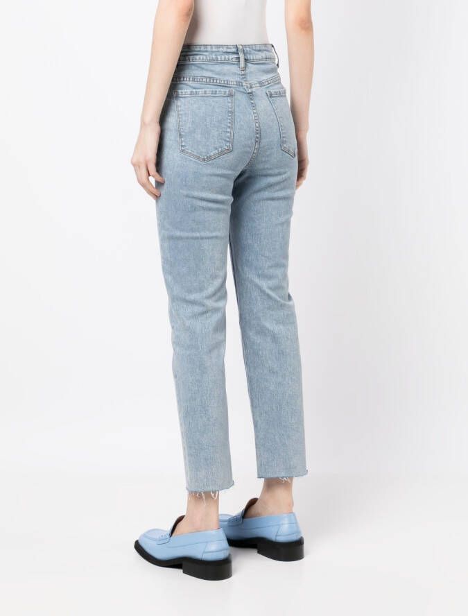 b+ab Cropped jeans Blauw