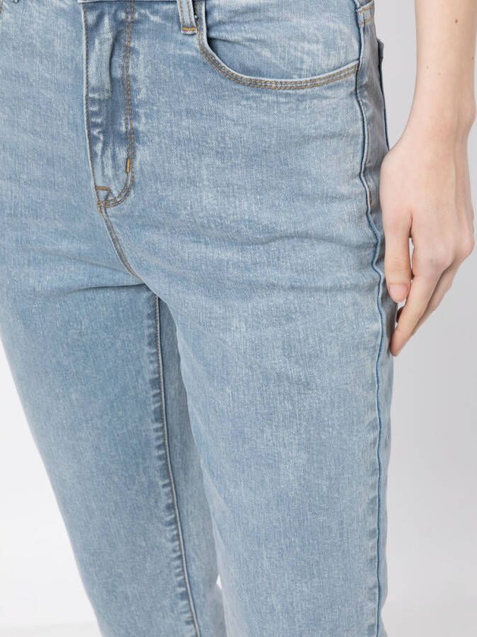 b+ab Cropped jeans Blauw